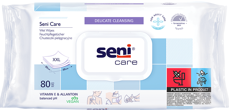 Bien-être & Confort - SENI CARE Lingettes de Soin (80) 1